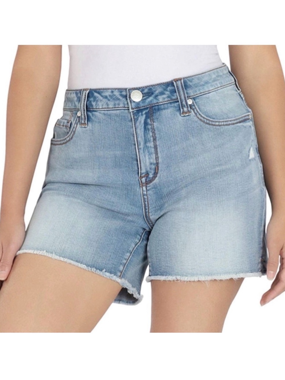 7 SEVEN FOR ALL MANKIND | 8 | Weekend Short Blue Denim The Straight Cutoff Denim